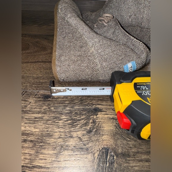 TOMS Women's Desert Wedge Ankle Booties Grey Tweed Knit Canvas Lace Up,Size 9.5 - Picture 7 of 7